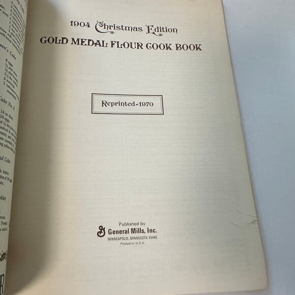 Vintage 1970 reprint cookbook Gold Medal Flour CookBook Christmas Edition 1904 - Picture 7 of 9